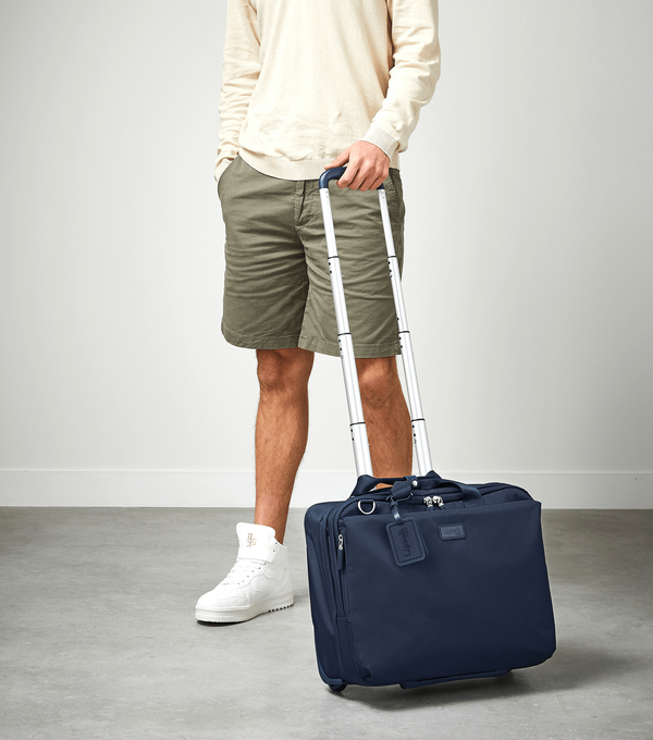 Lipault 4BIZ Rolling Laptop Bag Carbon Blue Lipault 4BIZ Rolling Laptop Bag Carbon Blue