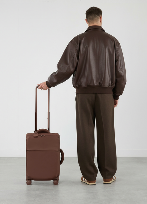 Lost In Berlin Cabin suitcase 55cm | Lipault Lost In Berlin Cabin 2.0 55cm  Spiced Mocha