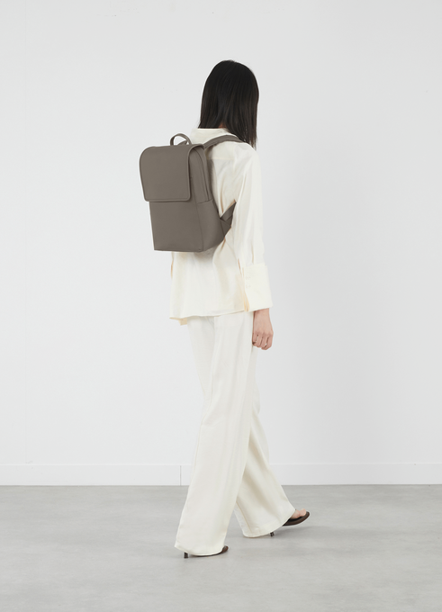 Lipault Lost In Berlin Square Backpack 2.0  Ash Stone