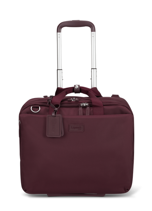 Lipault 4BIZ Rolling Laptop Bag Bordeaux