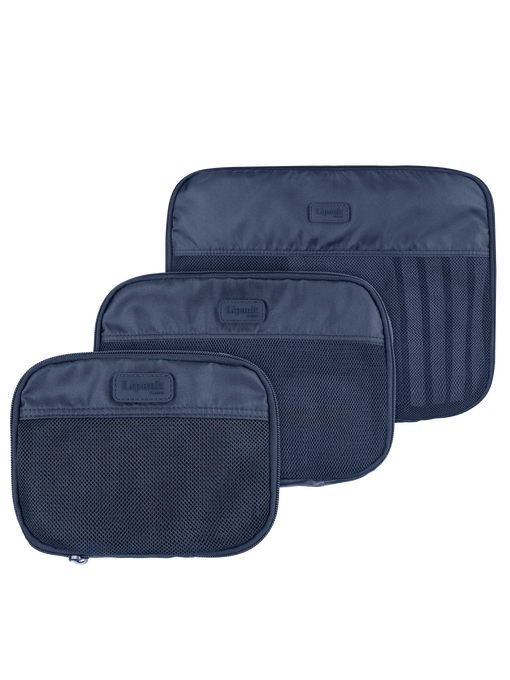 Lipault Lipault Travel Accessories Set Of 3 Packing Cubes  Navy